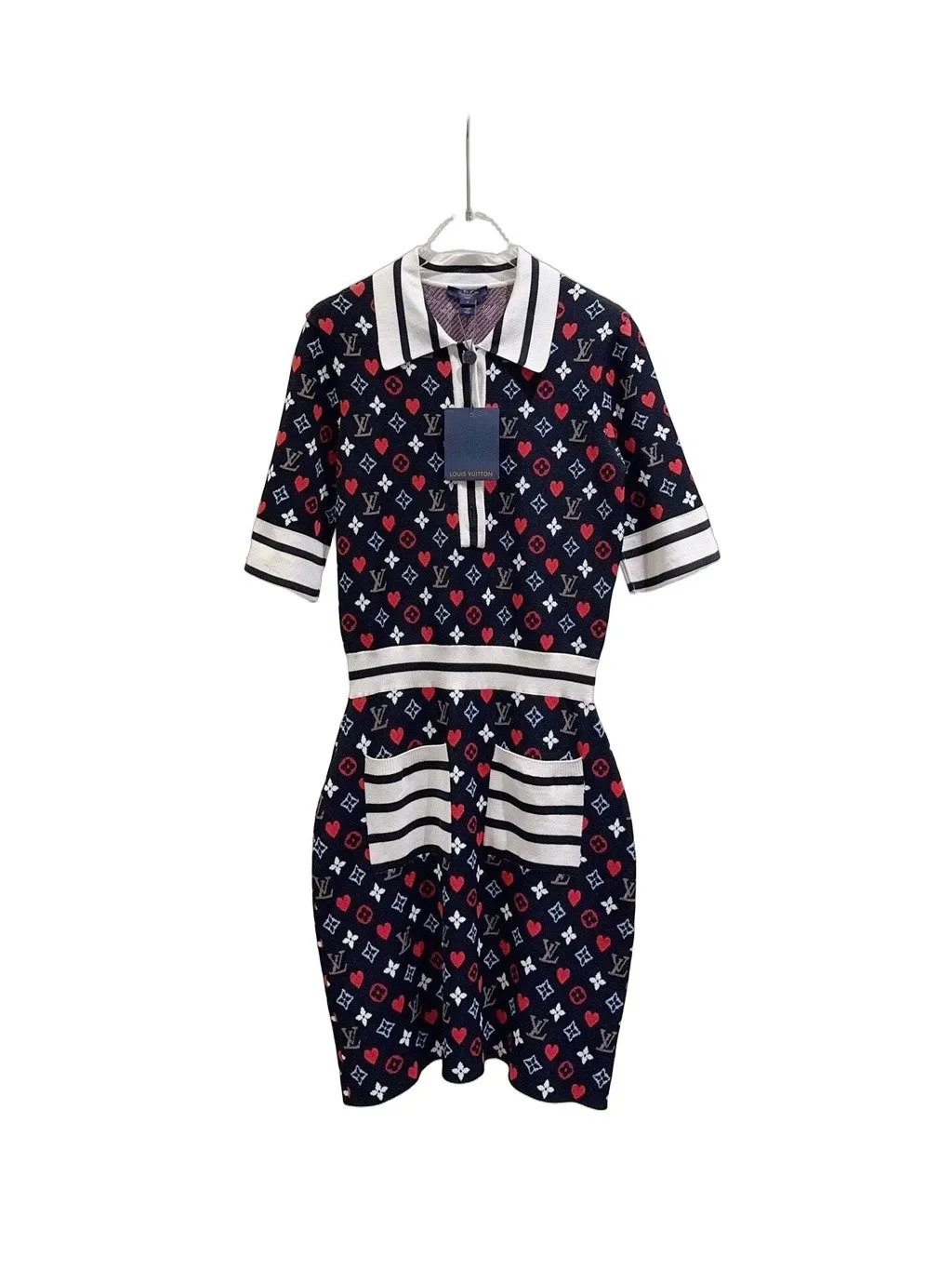 Louis Vuitton Viscose Dress MultiColor Viscose Never worn - Front View