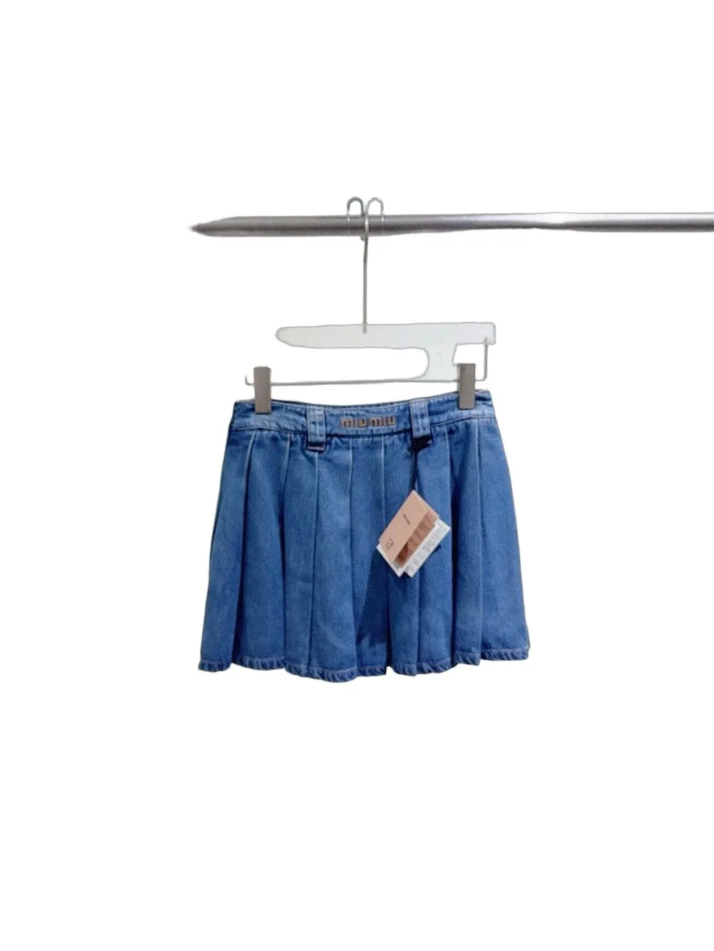 Miu Miu Blue Denim Skirt