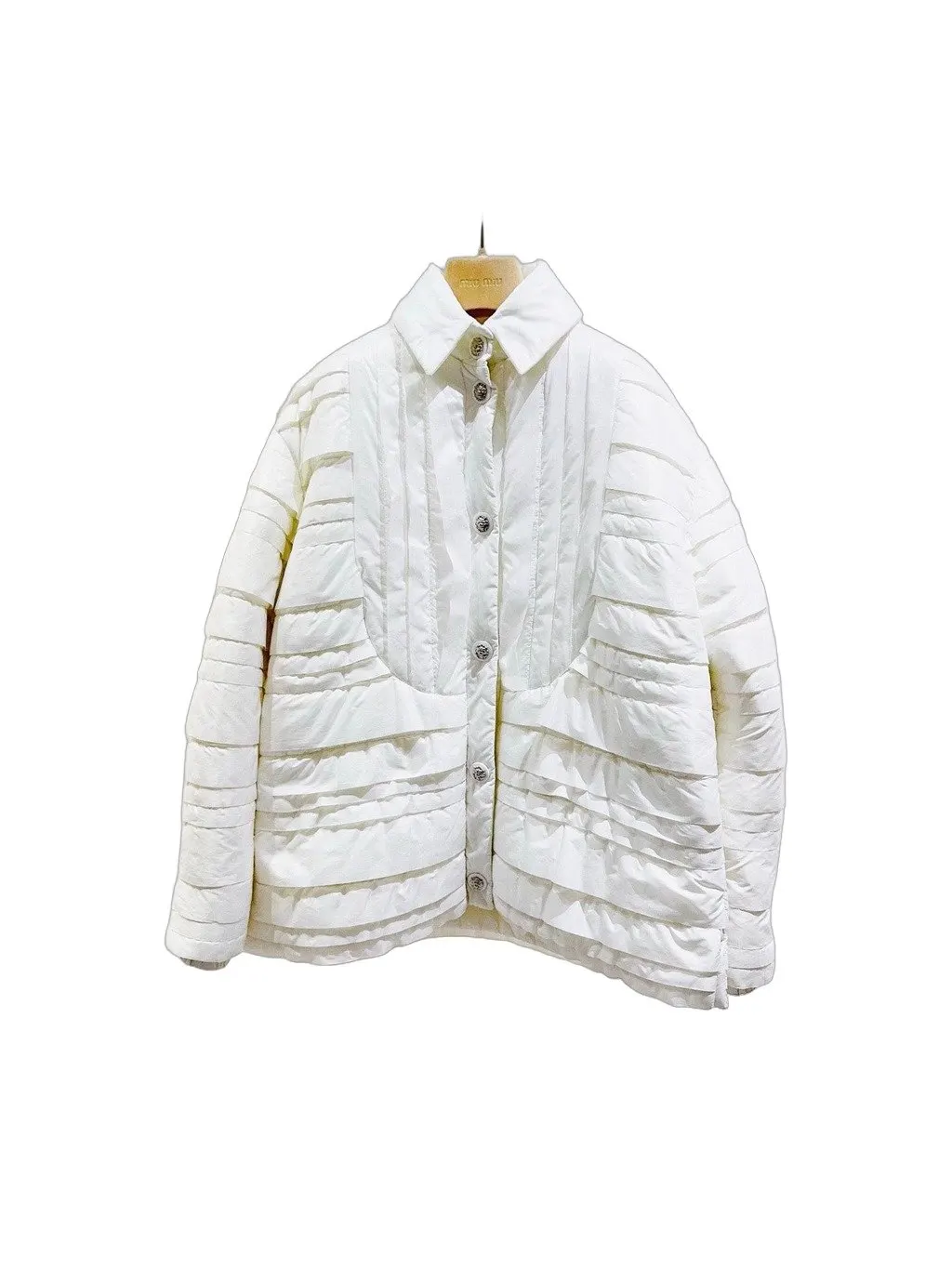 Chanel White Polyamide Jacket White Polyamide Very good - Front View