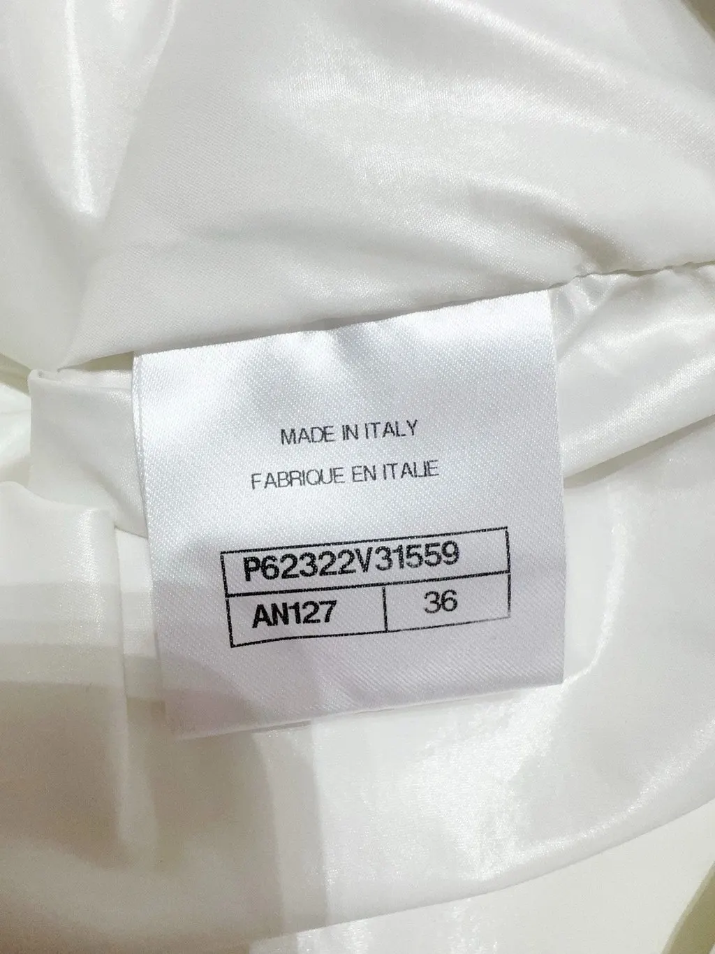 Chanel White Polyamide Jacket White Polyamide Very good - Box View