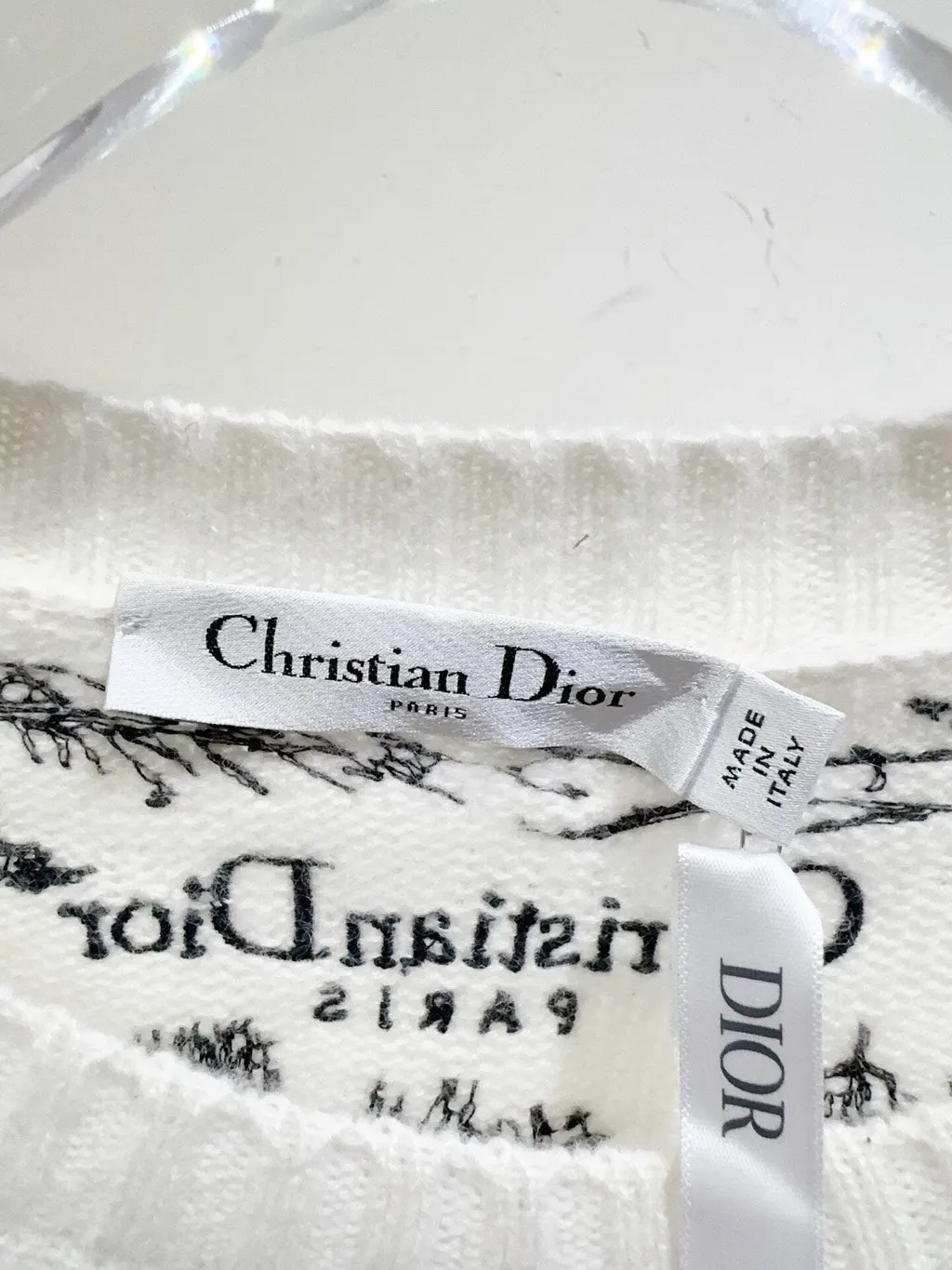 Dior Cashmere Knitwear MultiColor Cashmere Never worn, with tag - Back View