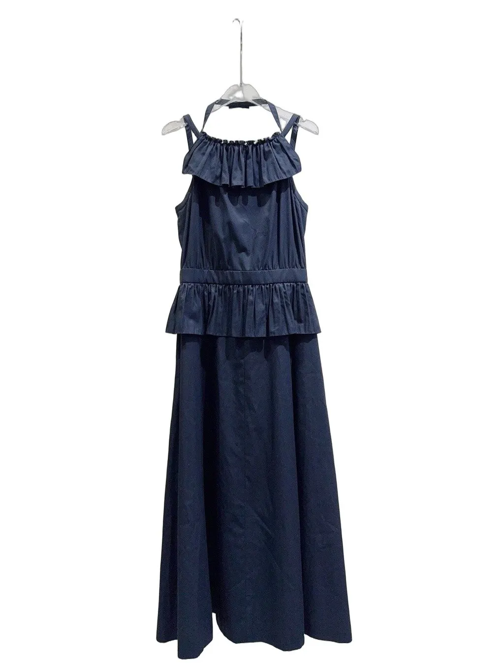 Chanel Navy Cotton Dress Navy Cotton Very good - Front View