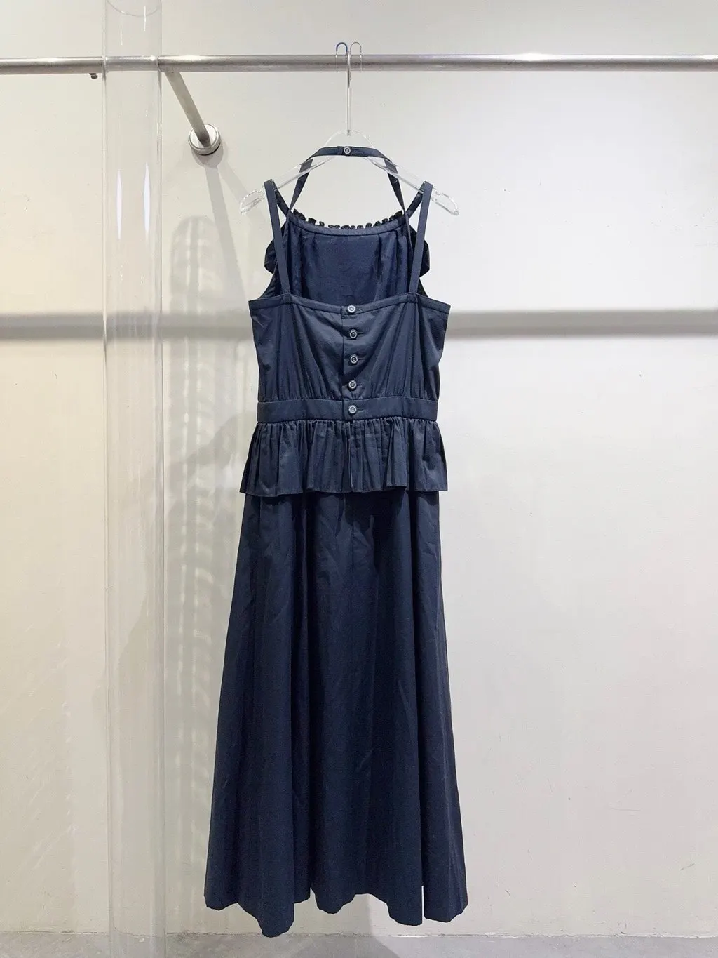 Chanel Navy Cotton Dress Navy Cotton Very good - Inside View