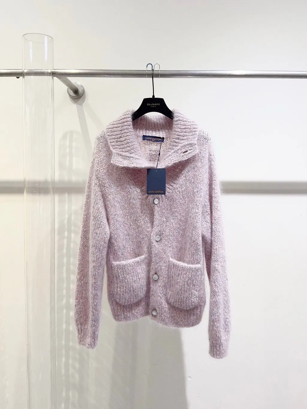 Louis Vuitton Pink Wool Knitwear Pink Wool Never worn - Box View