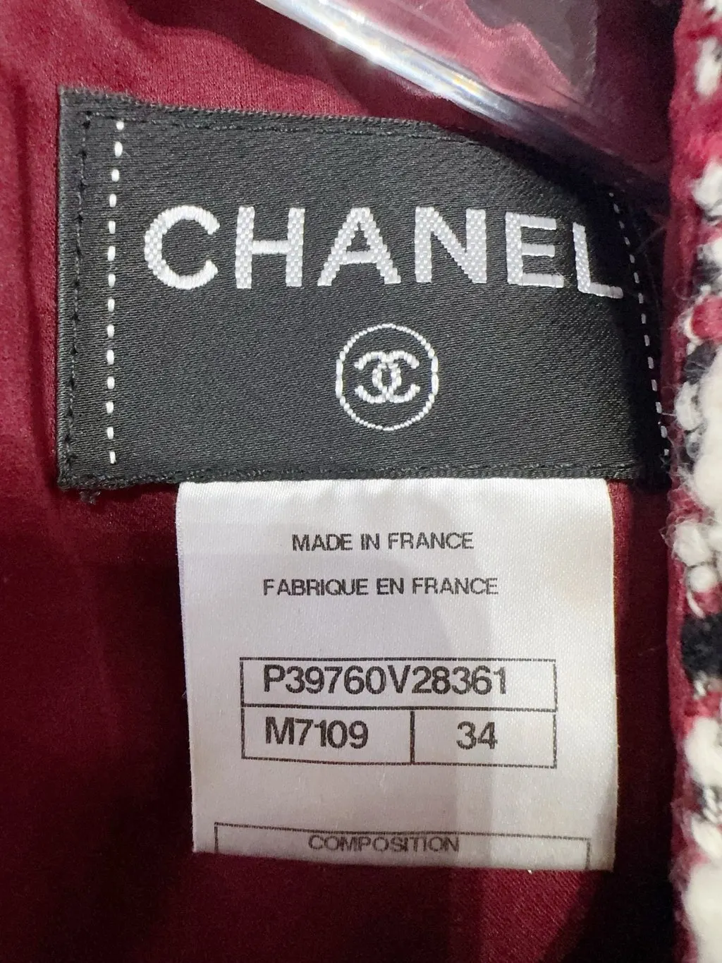 Chanel Tweed Dress MultiColor Tweed Very good - Model View
