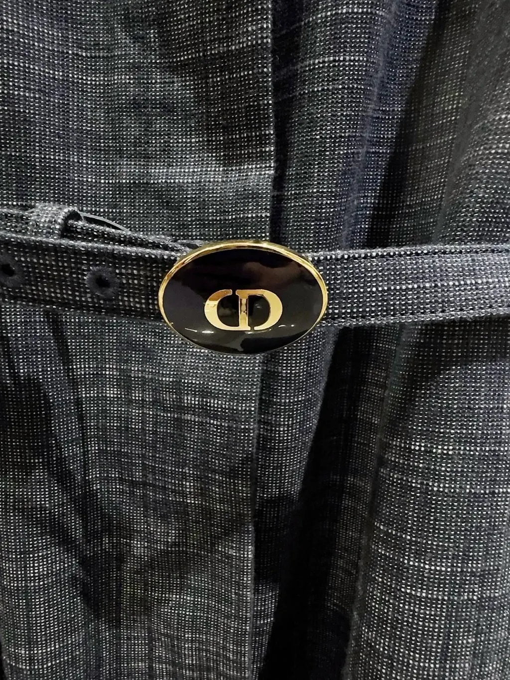 Dior Navy Tweed Dress Navy Tweed Never worn - Inside View