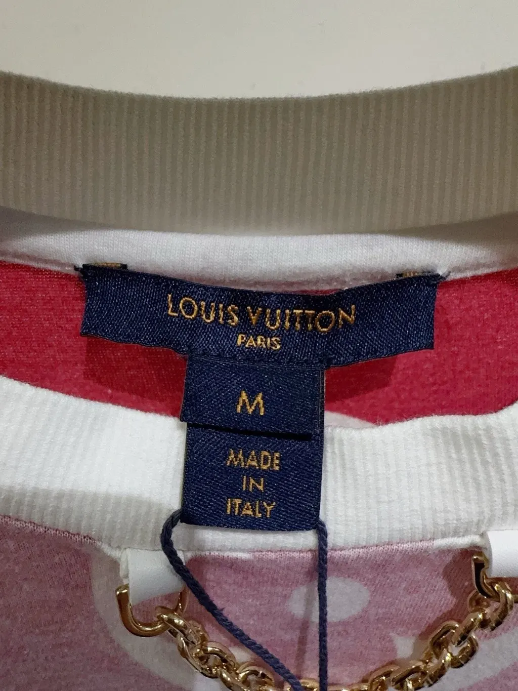 Louis Vuitton Pink Cotton Top Pink Cotton Never worn, with tag - Back View