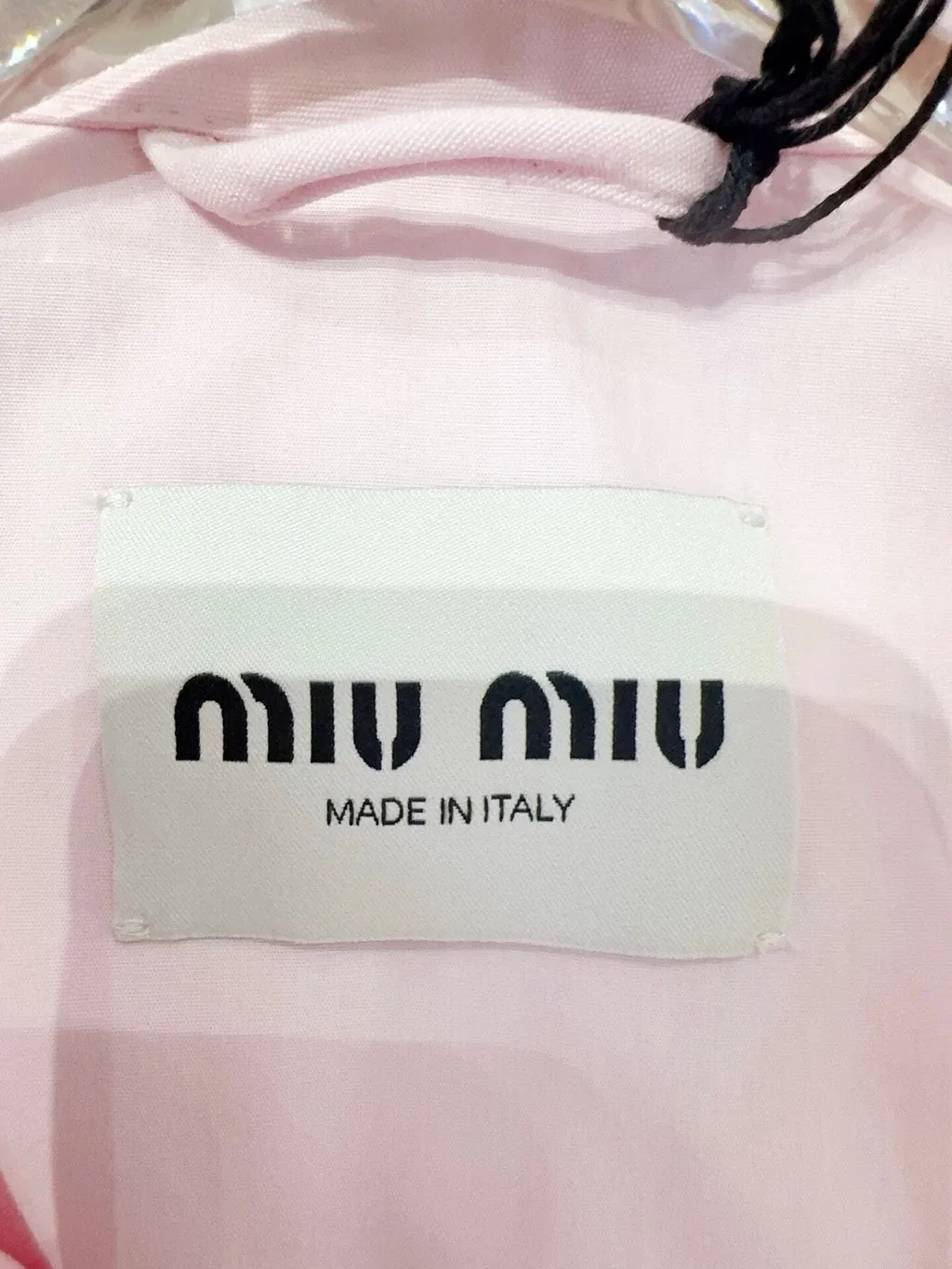 Miu Miu Pink Cotton Jacket Pink Cotton Never worn - Model View