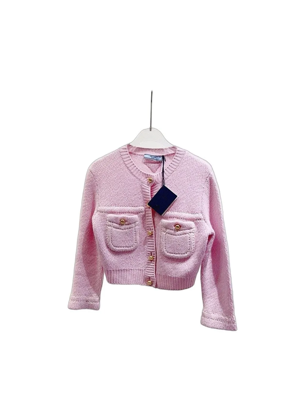 Prada Pink Cashmere Knitwear