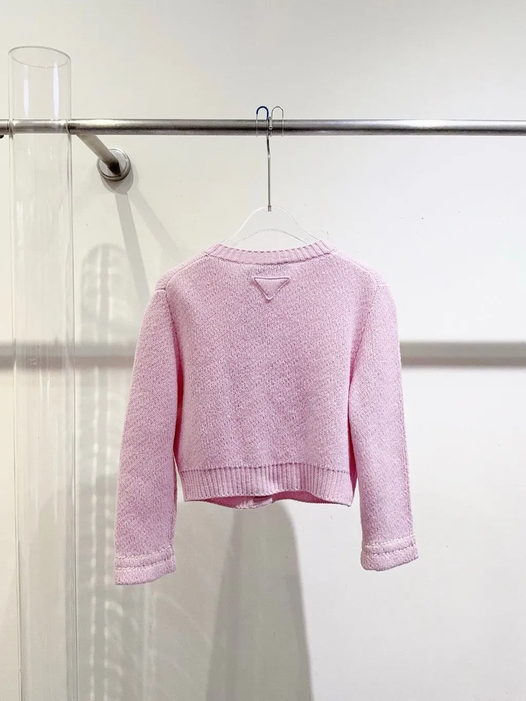 Prada Pink Cashmere Knitwear Pink Cashmere Never worn, with tag - Inside View