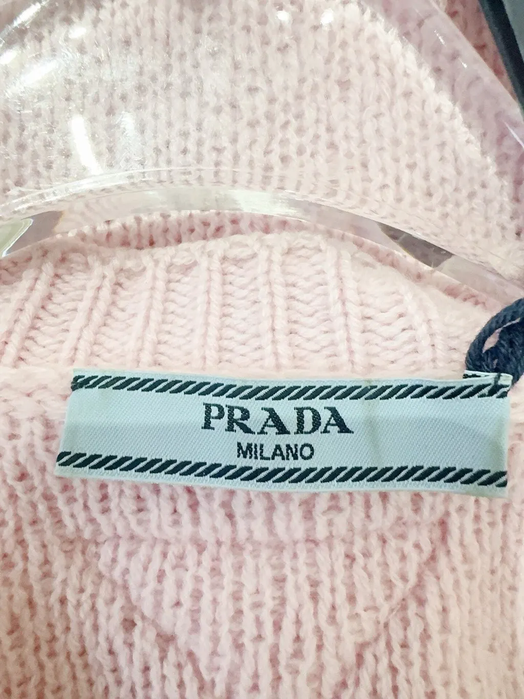 Prada Pink Cashmere Knitwear Pink Cashmere Never worn, with tag - Model View
