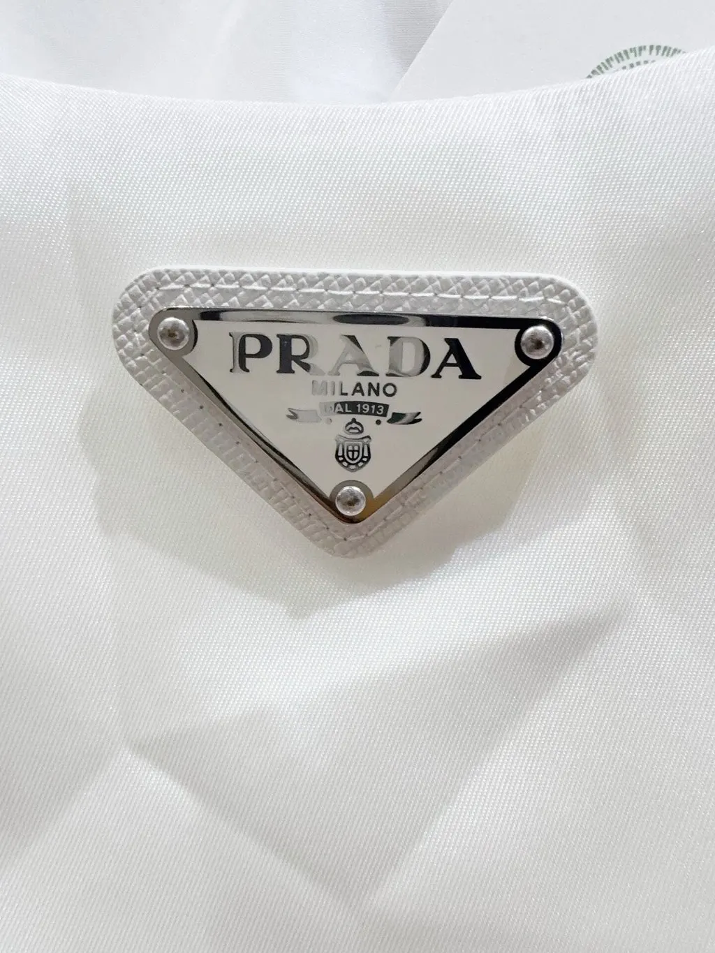 Prada White Cotton Dress White Cotton Never worn, with tag - Inside View