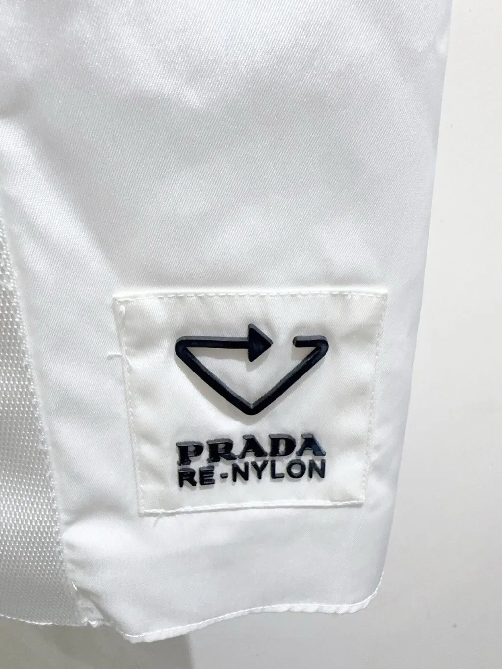 Prada White Cotton Dress White Cotton Never worn, with tag - Model View