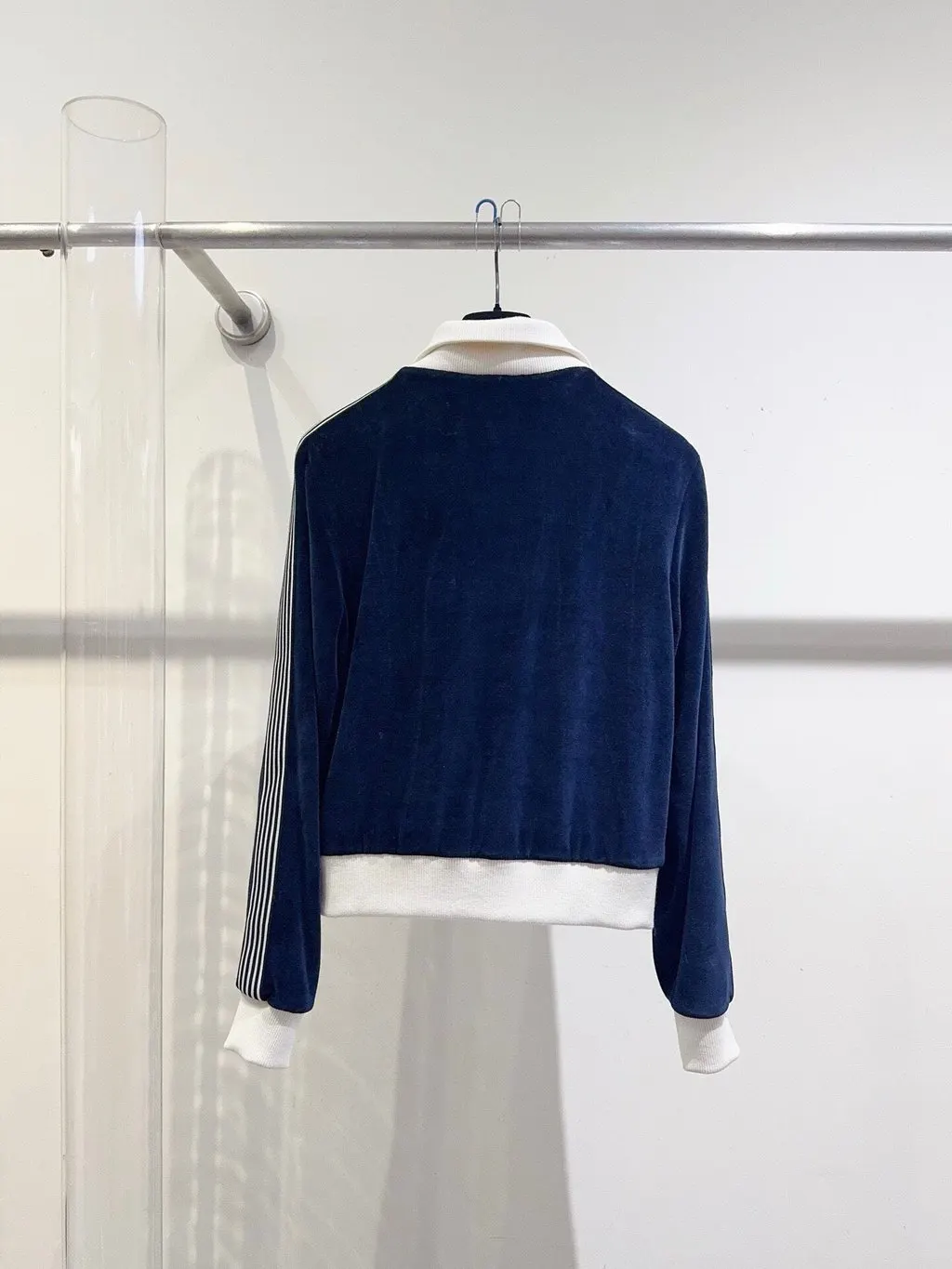 Celine Blue Velvet Jacket Blue Velvet Never worn - Inside View