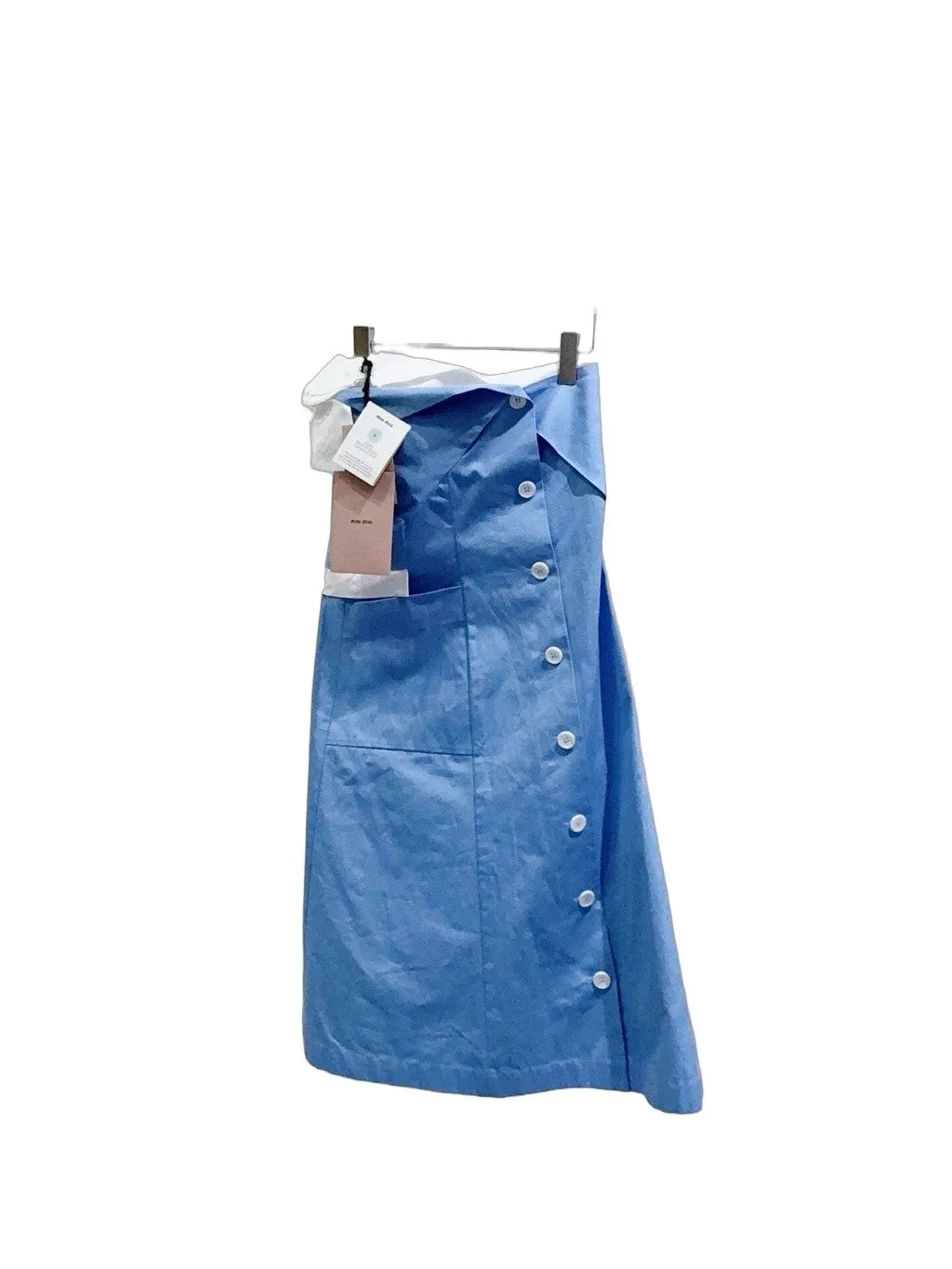 Miu Miu Blue Cotton Dress Blue Cotton Never worn - Front View
