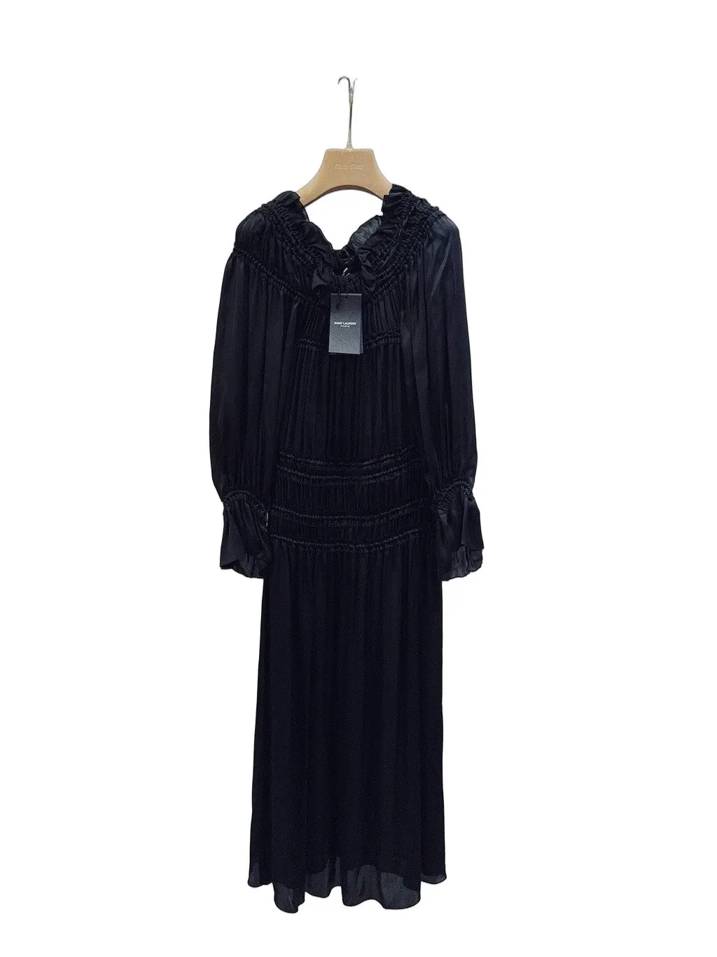 Saint Laurent Black Viscose Dress
