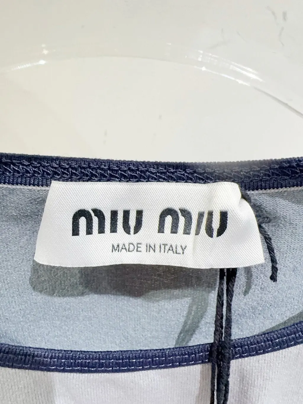 Miu Miu Grey Viscose Top Grey Viscose Never worn, with tag - Back View