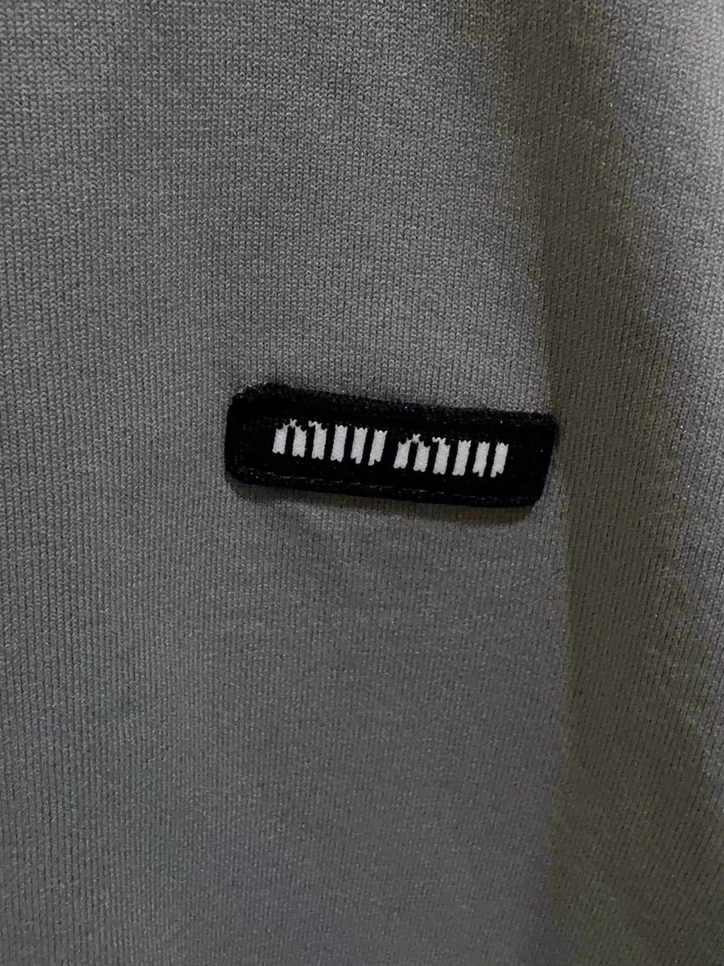 Miu Miu Grey Viscose Top Grey Viscose Never worn, with tag - Inside View
