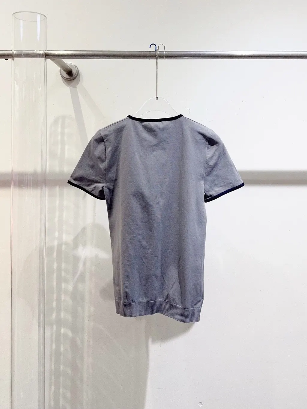 Miu Miu Grey Viscose Top Grey Viscose Never worn, with tag - Model View