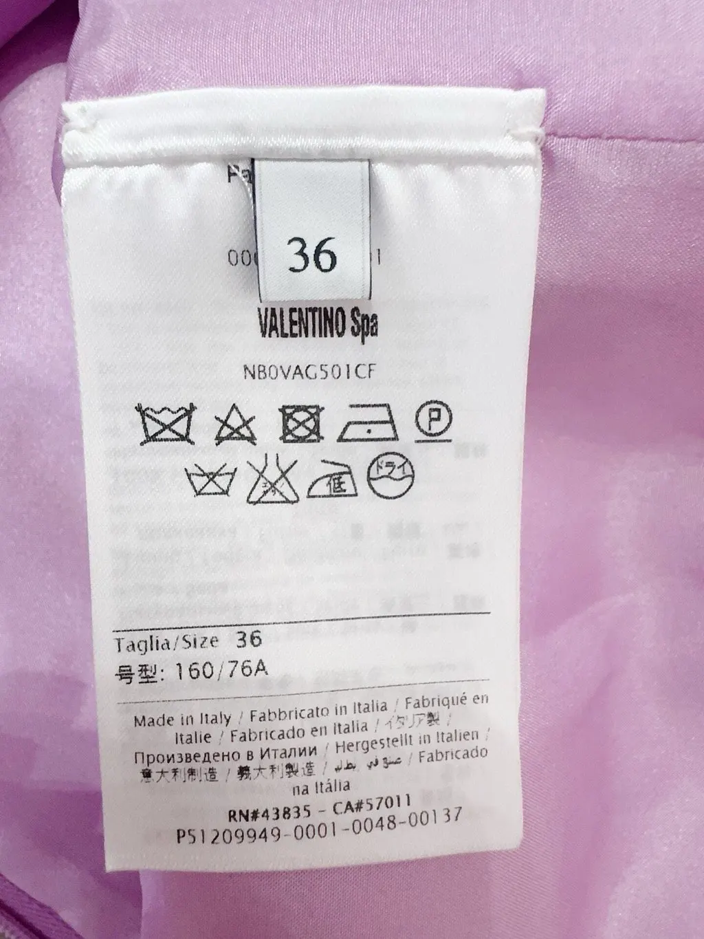 Valentino Wool Coat MultiColor Wool Never worn - Box View