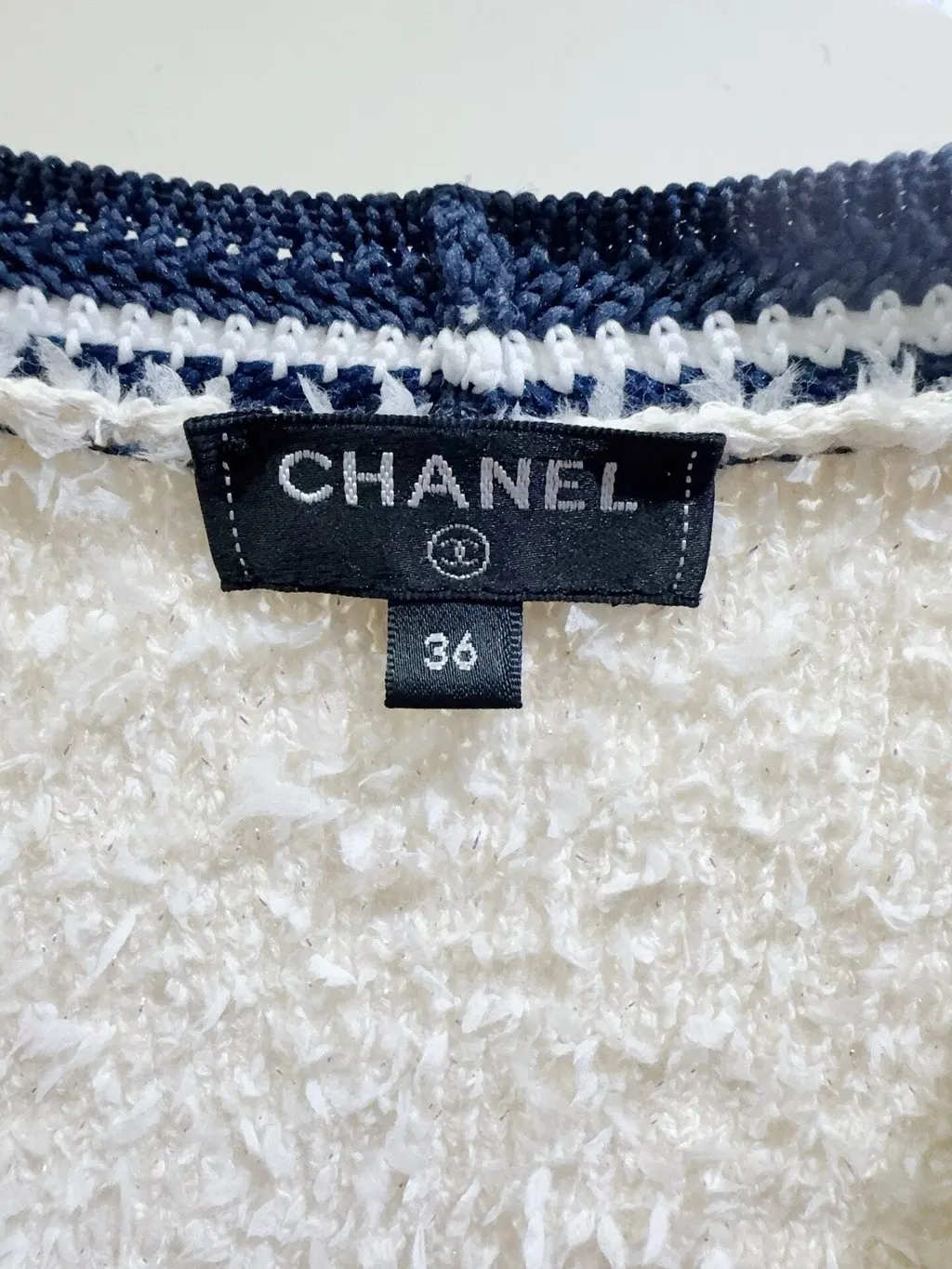 Chanel Cotton Knitwear MultiColor Cotton Very good - Back View