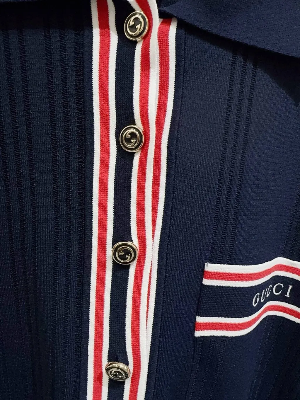 Gucci Cotton Top MultiColor Cotton Never worn - Inside View