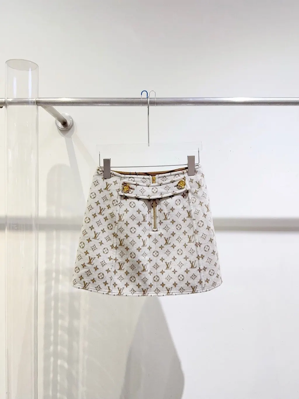 Louis Vuitton Wool Skirt MultiColor Wool Never worn - Back View