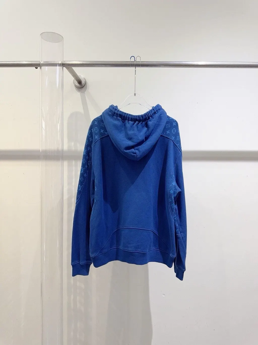 Louis Vuitton Blue Cotton Top Blue Cotton Very good - Model View