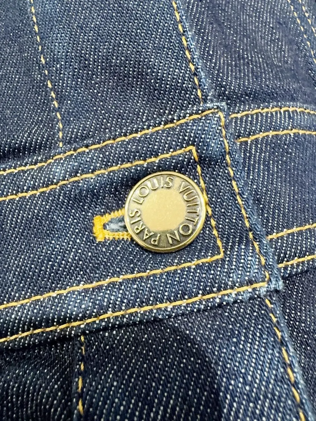 Louis Vuitton Blue Denim Dress Blue Denim Never worn, with tag - Inside View