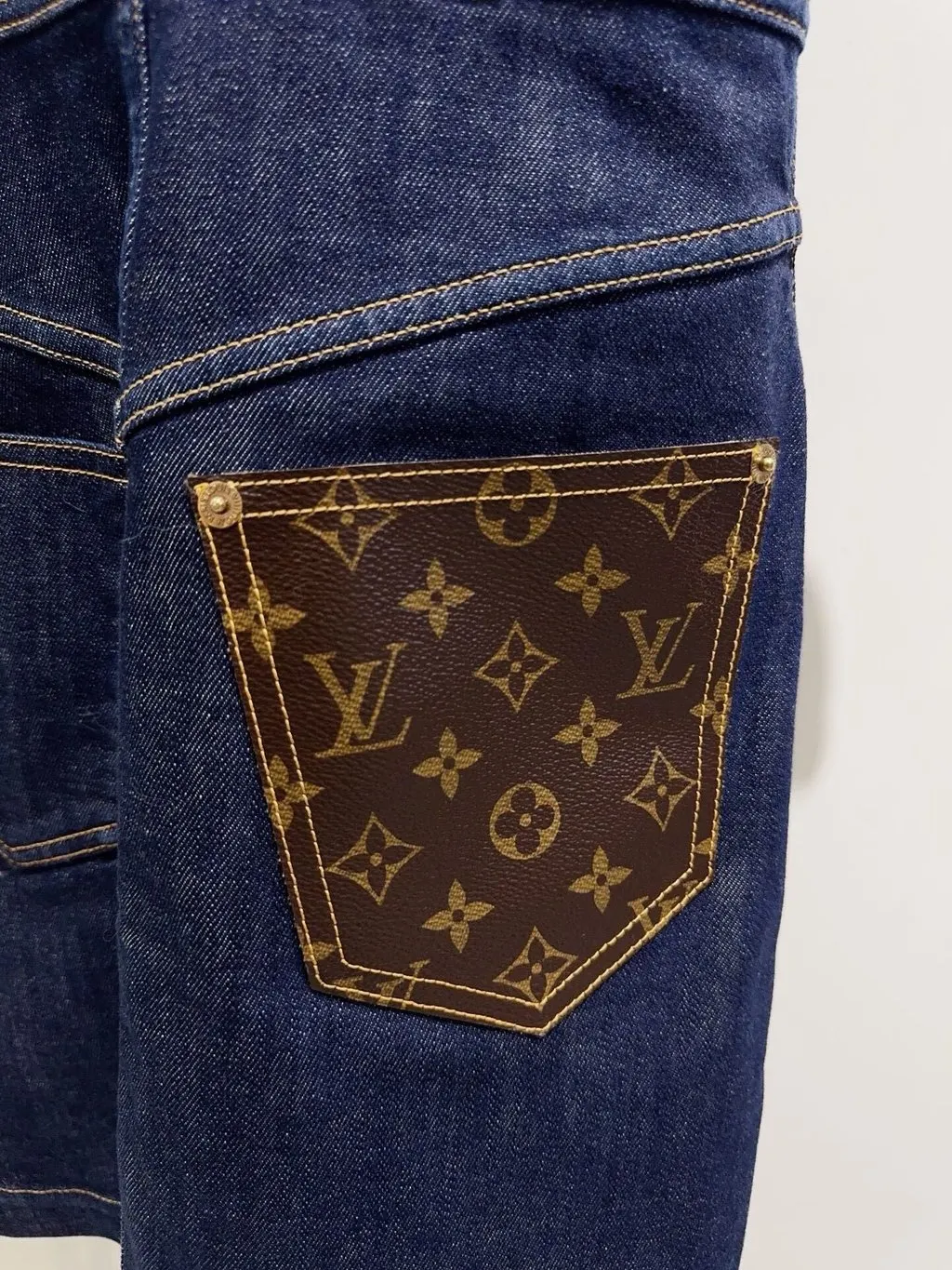 Louis Vuitton Blue Denim Dress Blue Denim Never worn, with tag - Box View