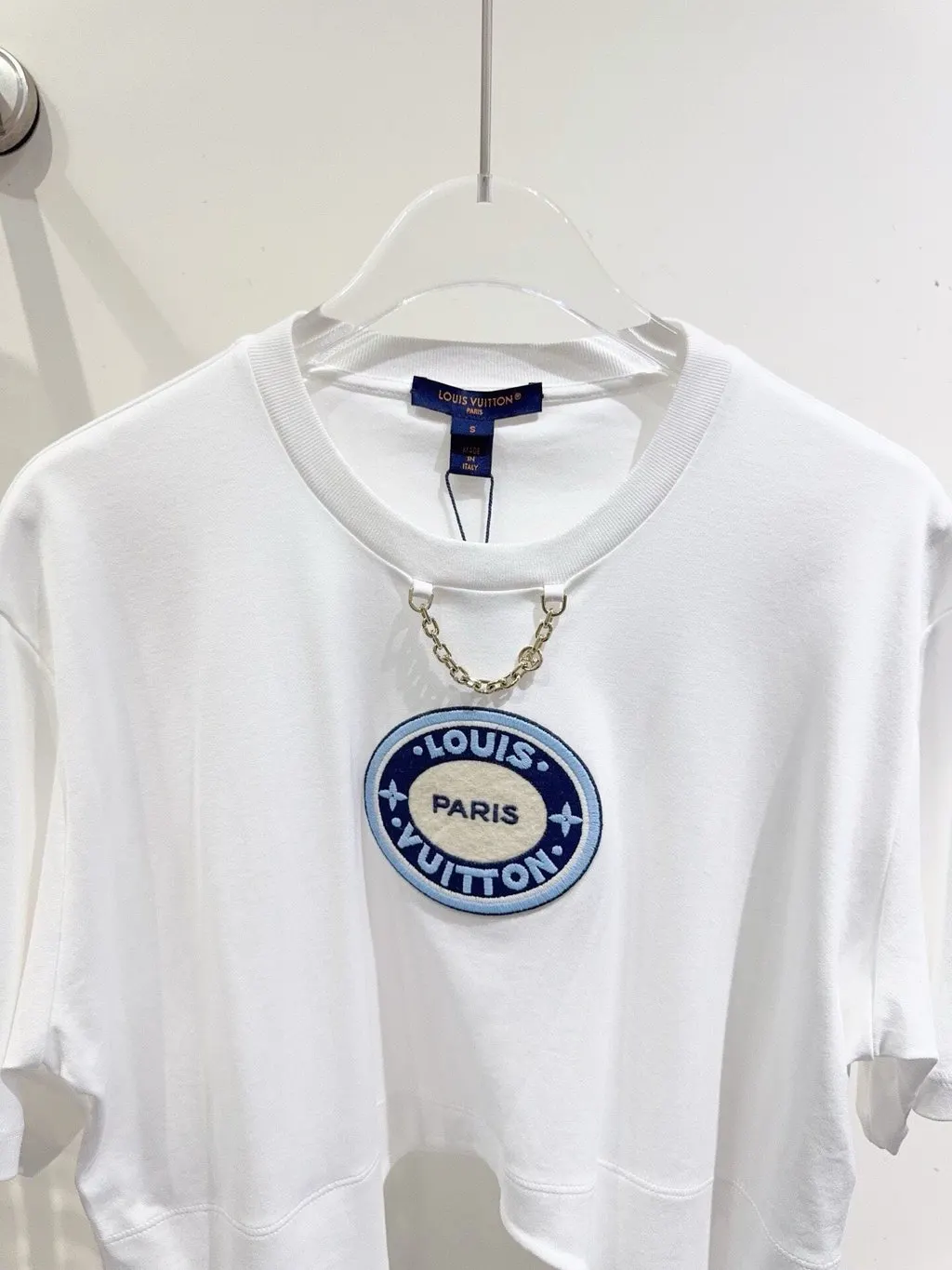 Louis Vuitton White Cotton Top White Cotton Never worn - Inside View