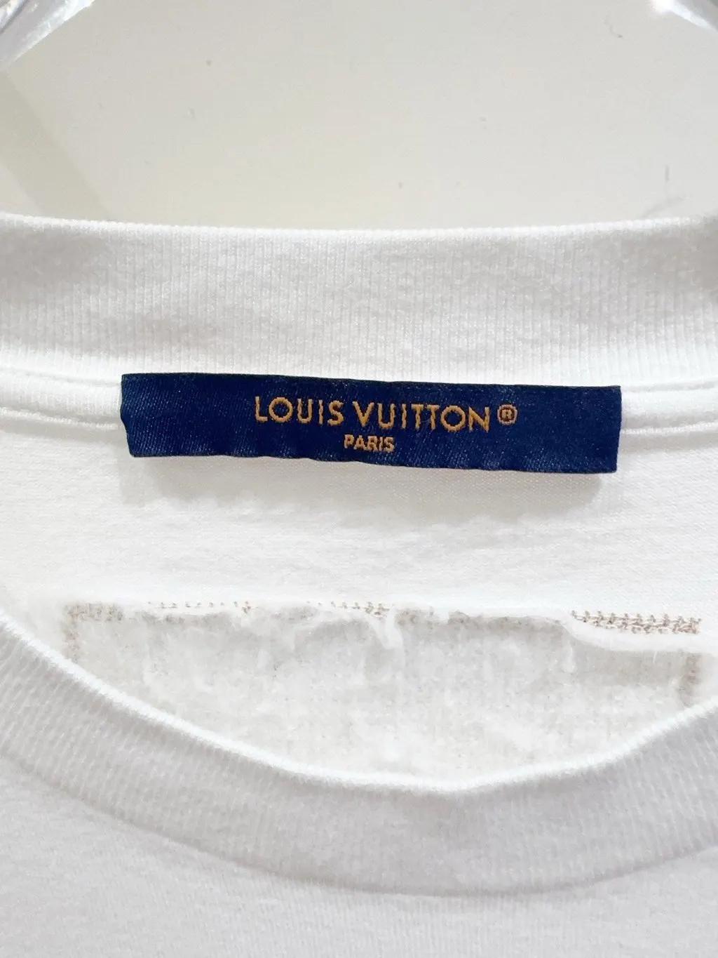 Louis Vuitton White Cotton Top White Cotton Very good - Inside View