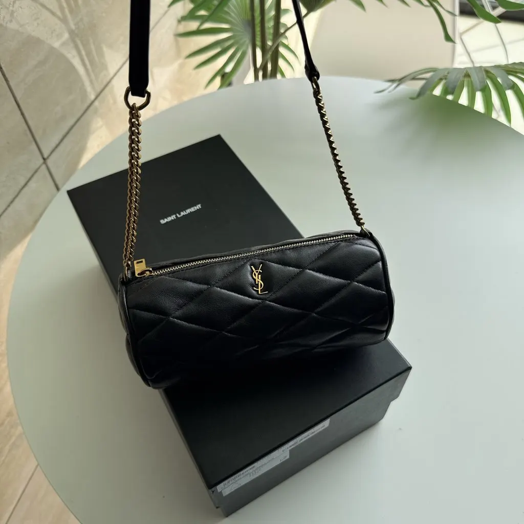 Saint Laurent Saint Laurent Sade Tube Bag Black Leather Very good - Back View
