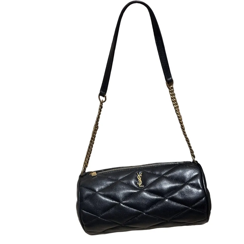 Saint Laurent Saint Laurent Sade Tube Bag Black Leather Very good - Front View