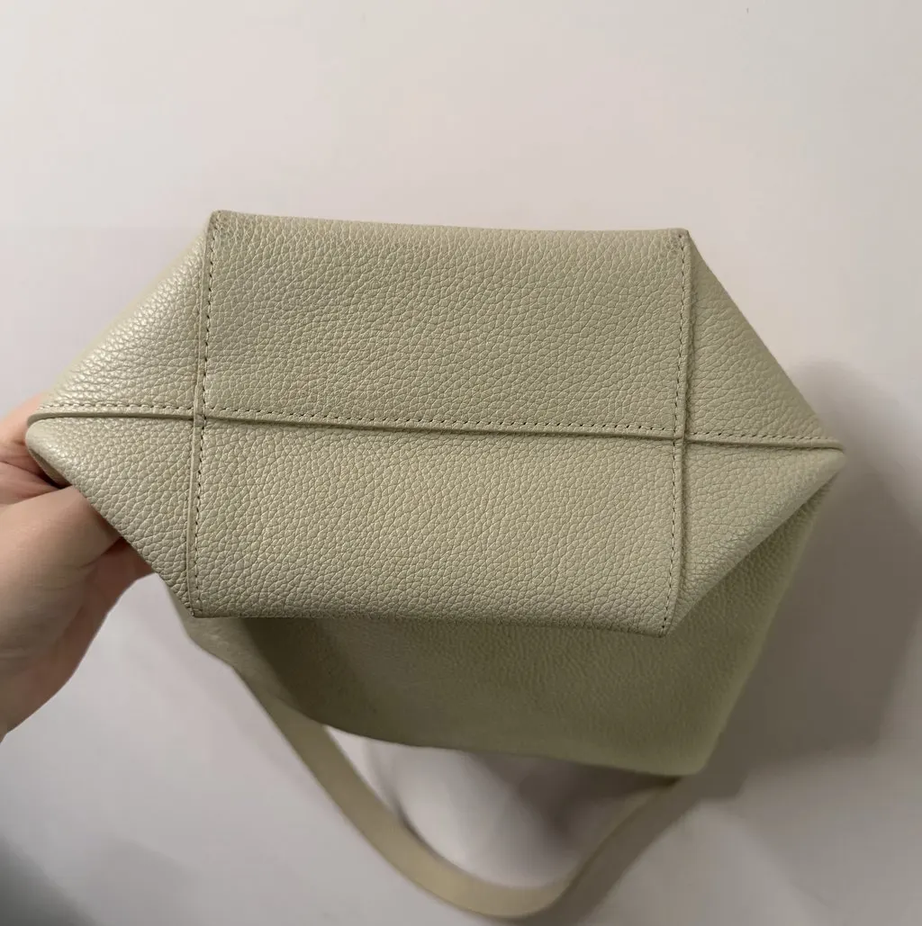 The Row Park Tote Small Ivory Beige Leather Very good - Box View