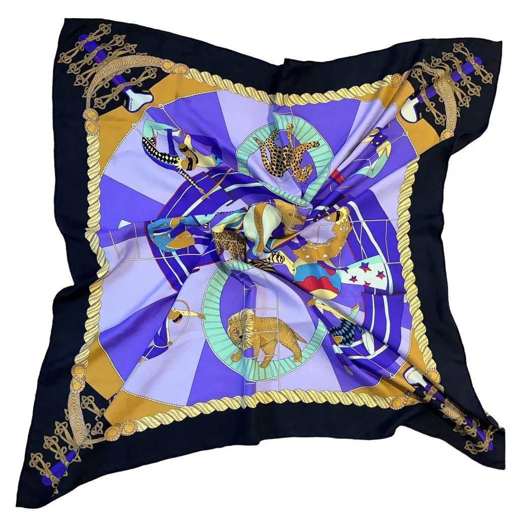 Hermès CIrcus 90cm حرير وشاح