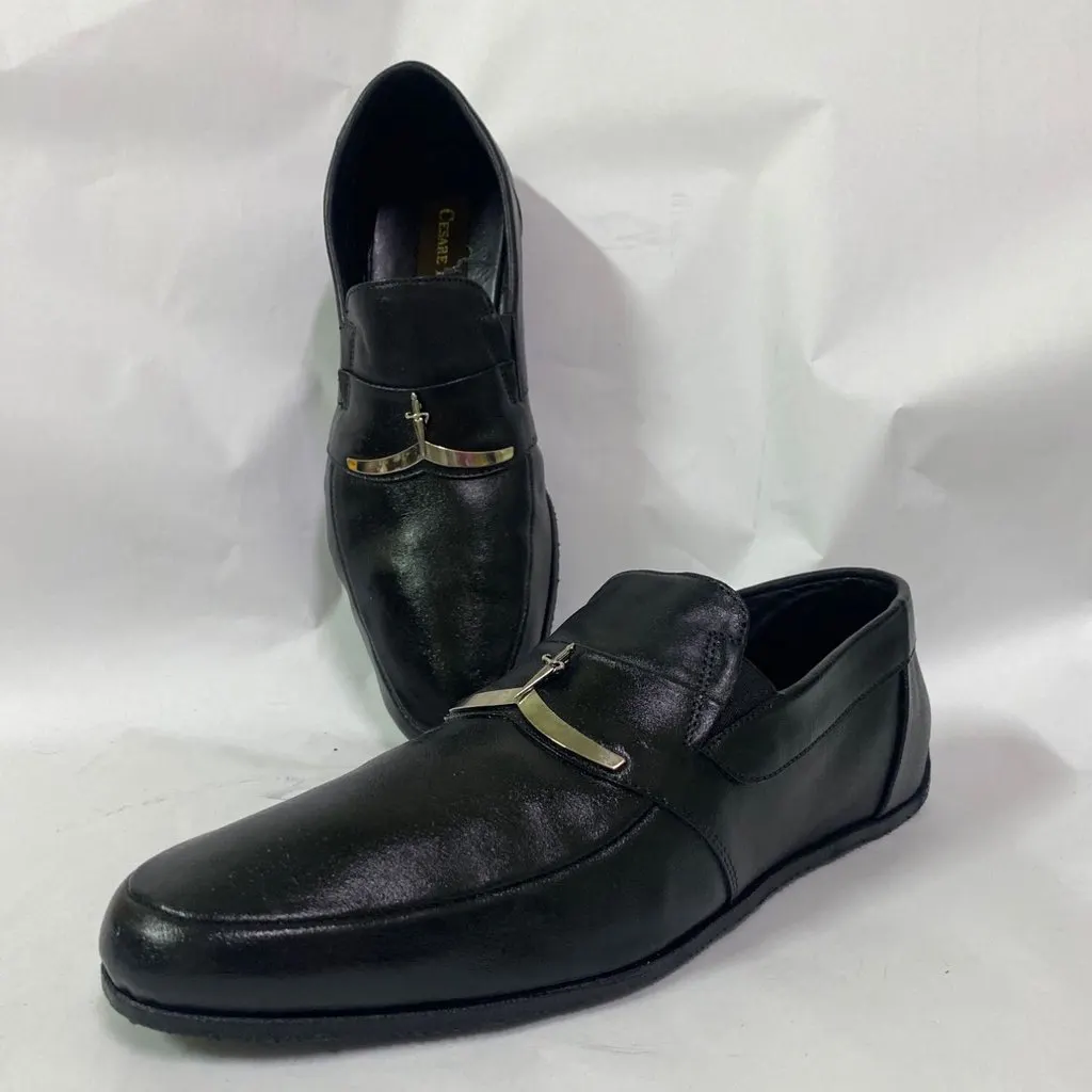 Unsigned Brand CESARE PACIOTTI Suze 41 Black Leather Very good - Box View
