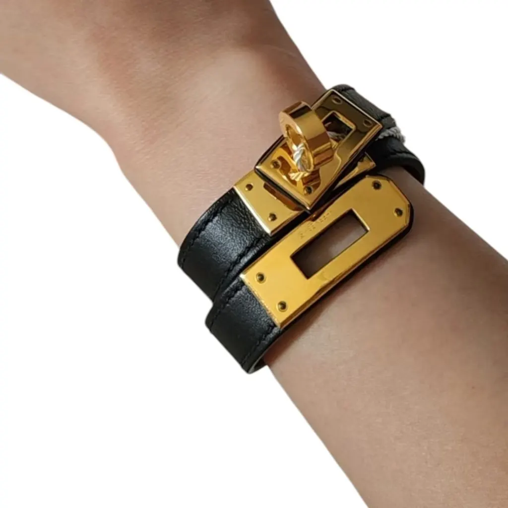 Hermès Kelly Black Leather Very good - Back View