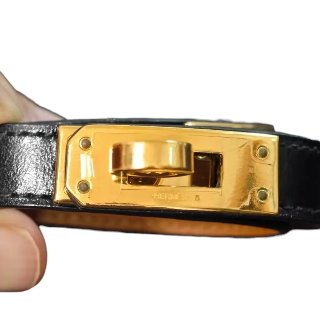 Hermès Kelly Black Leather Very good - Inside View
