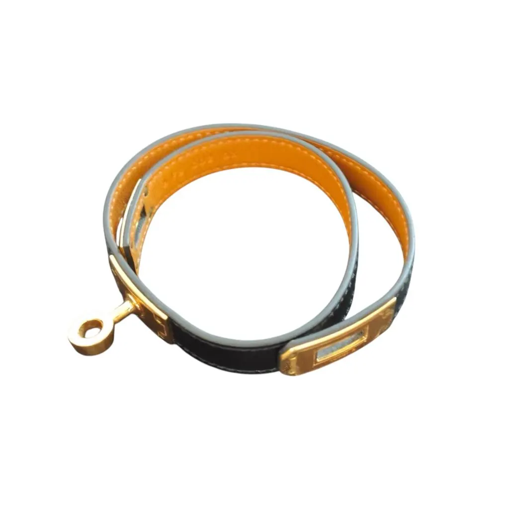 Hermès Kelly Black Leather Very good - Model View