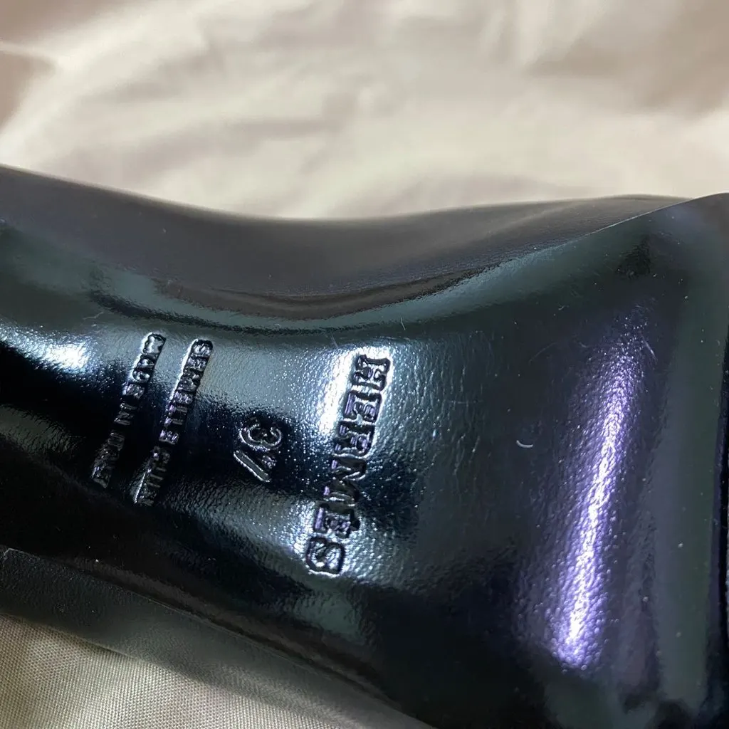 Hermès Hermes Florida Size 37 Black Leather Peep Toe Pumps Black Very good - Inside View