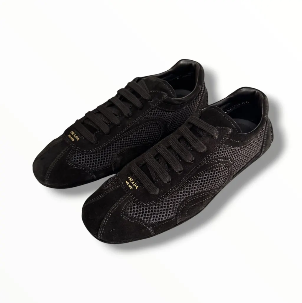 Prada PRADA SNEAKERS MONTECARLO Black Never worn, with tag - Model View