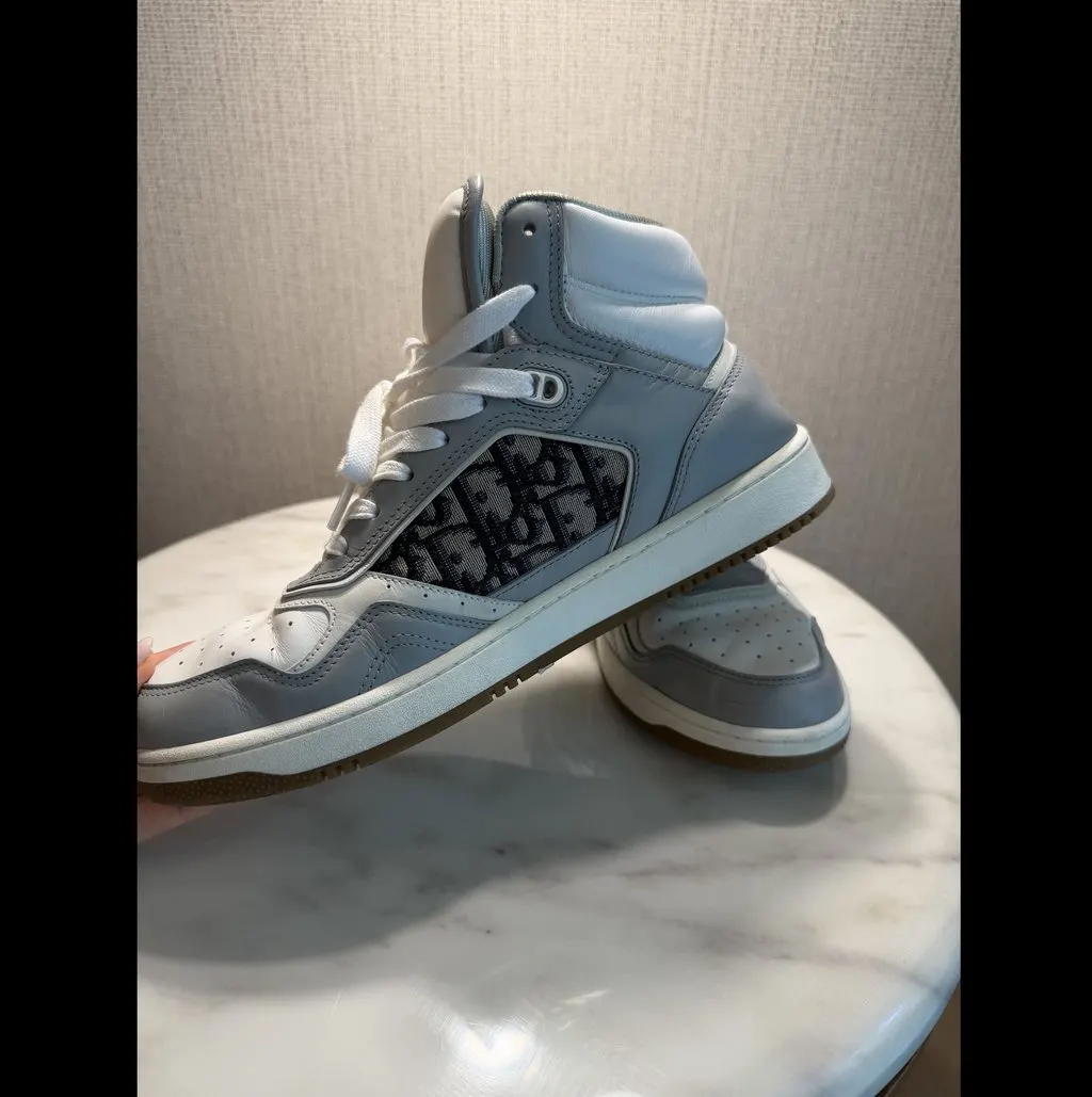 Dior B27 sneakers White Leather Very good - Back View