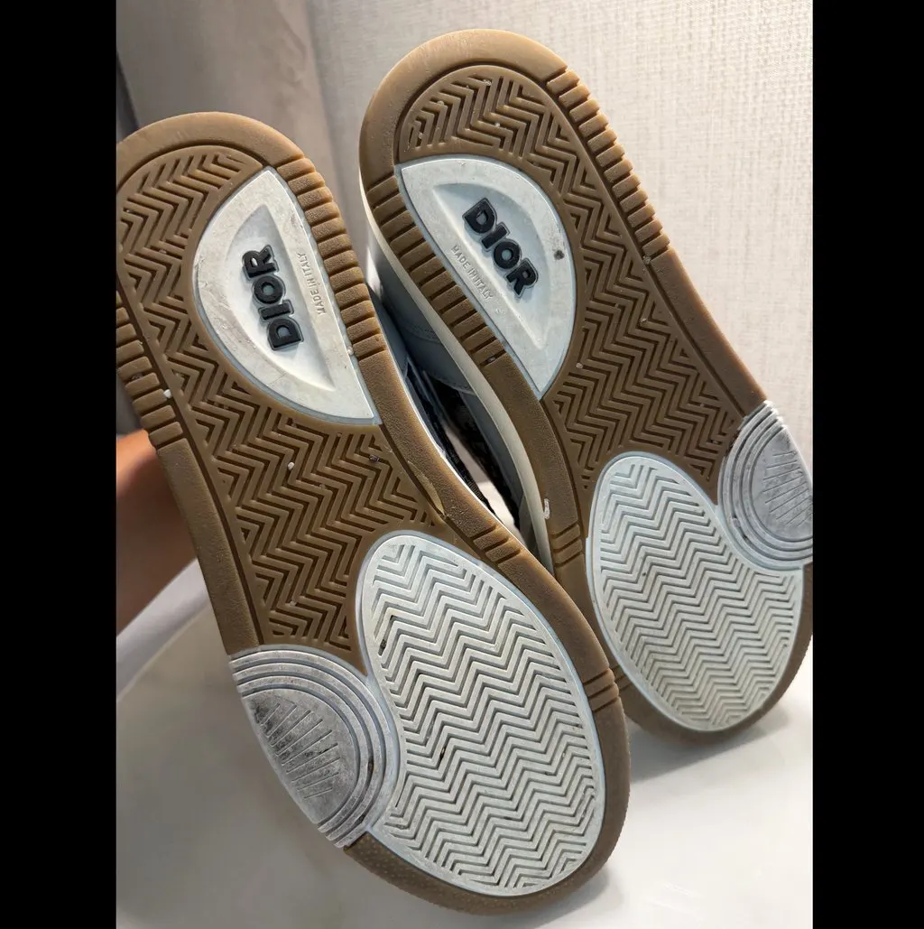 Dior B27 sneakers White Leather Very good - Model View