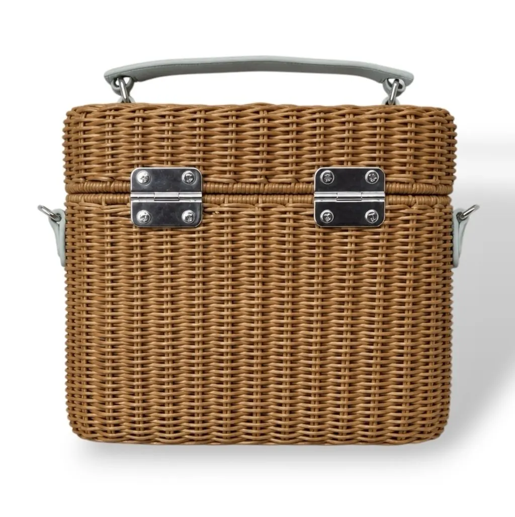 Miu Miu Miu Miu Wicker Shlouder Bag Beige Never worn, with tag - Back View
