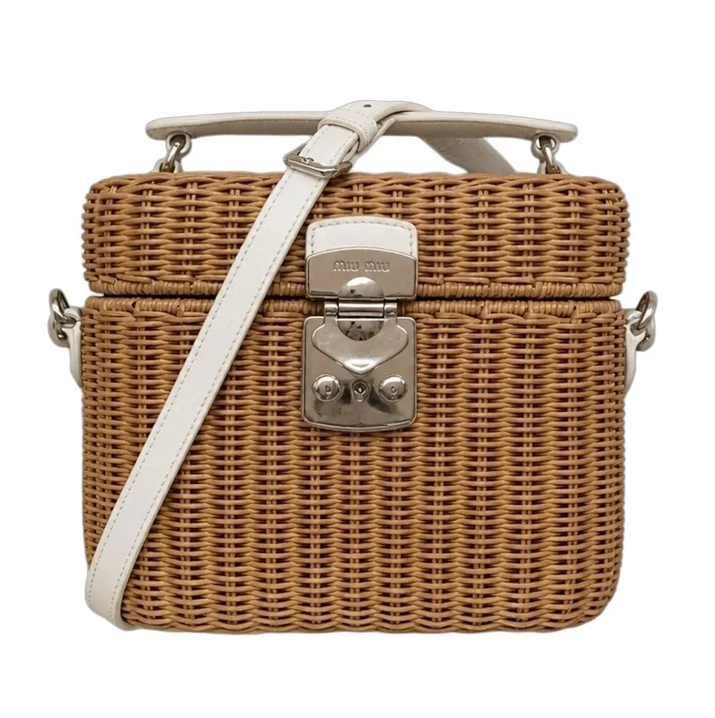 Miu Miu Miu Miu Wicker Shlouder Bag
