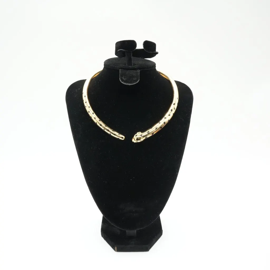 Cartier Panthre De Cartier Torque Necklace, Articulated, 18K Yellow Gold, Onyx, Gold Gold Good - Inside View