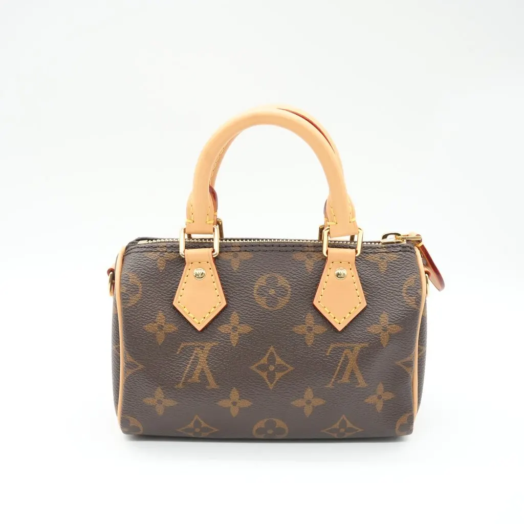 Louis Vuitton Speedy Nano Monogram Canvas Brown Canvas Very good - Back View