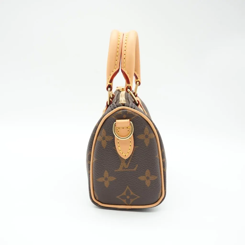 Louis Vuitton Speedy Nano Monogram Canvas Brown Canvas Very good - Box View