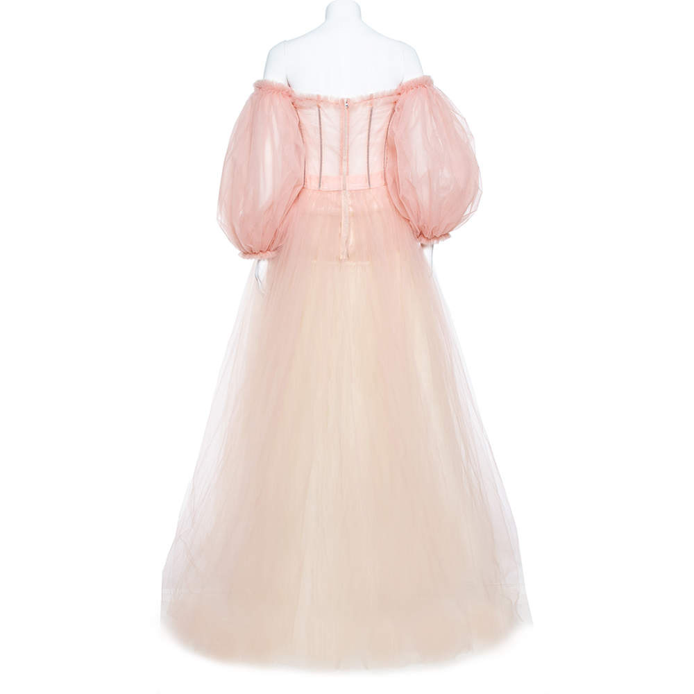 Dolce & Gabbana Corset Off Shoulder Gown - Back view